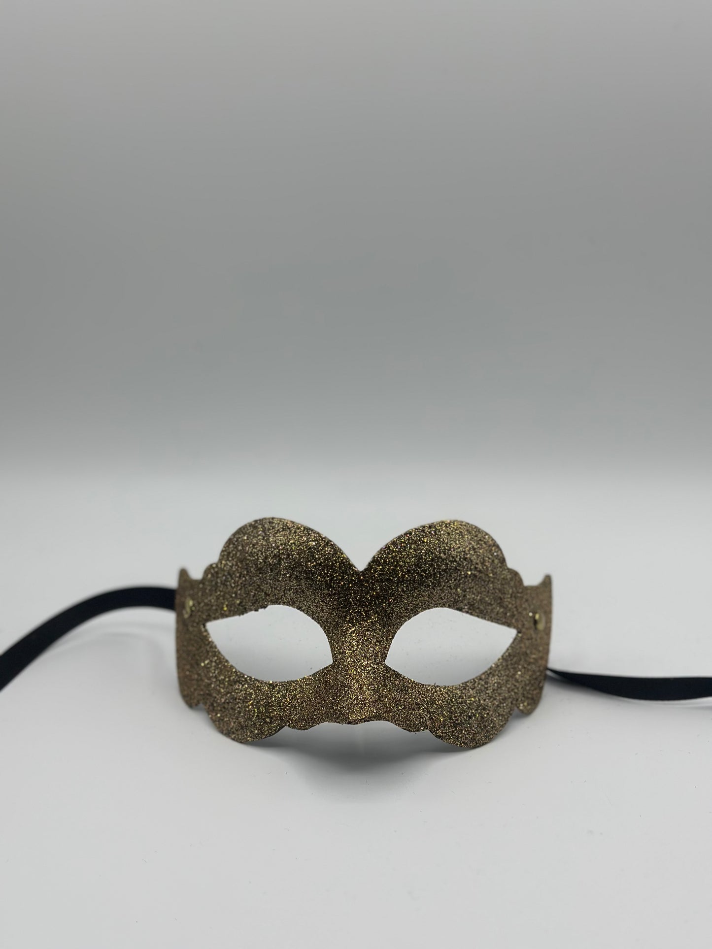 Goldene Maske glitzer - Maskerade Maske Gold