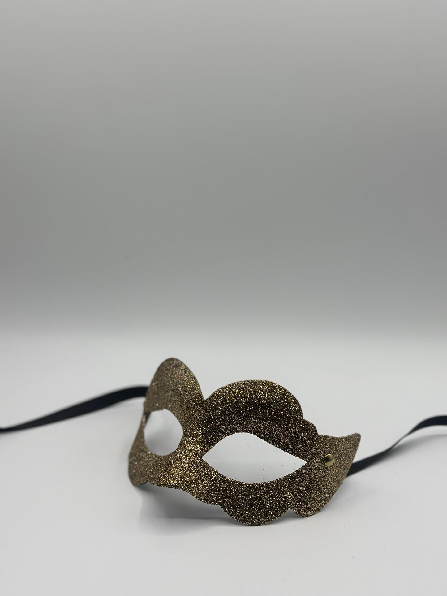 Goldene Maske glitzer - Maskerade Maske Gold