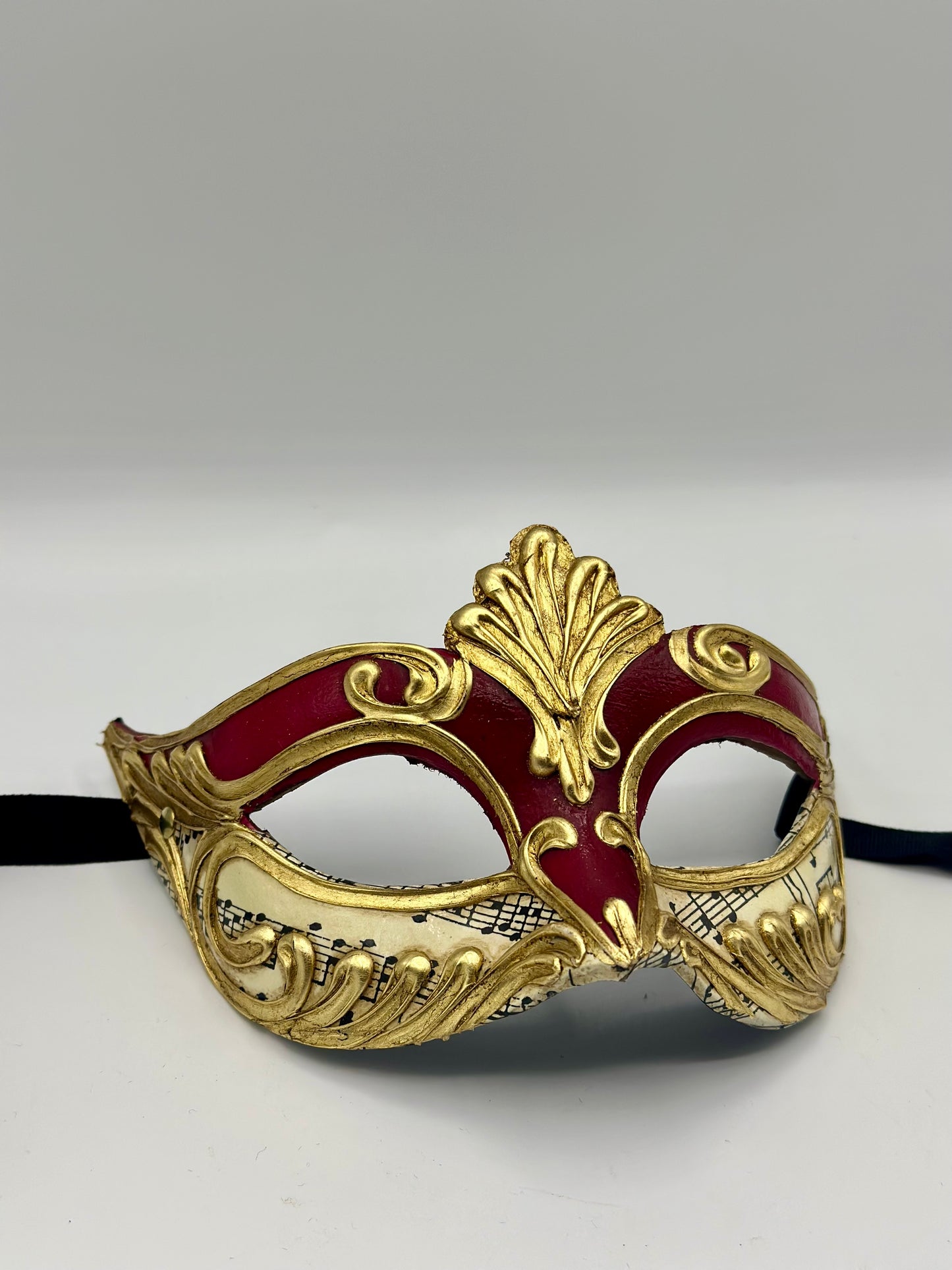 Masque loup rouge