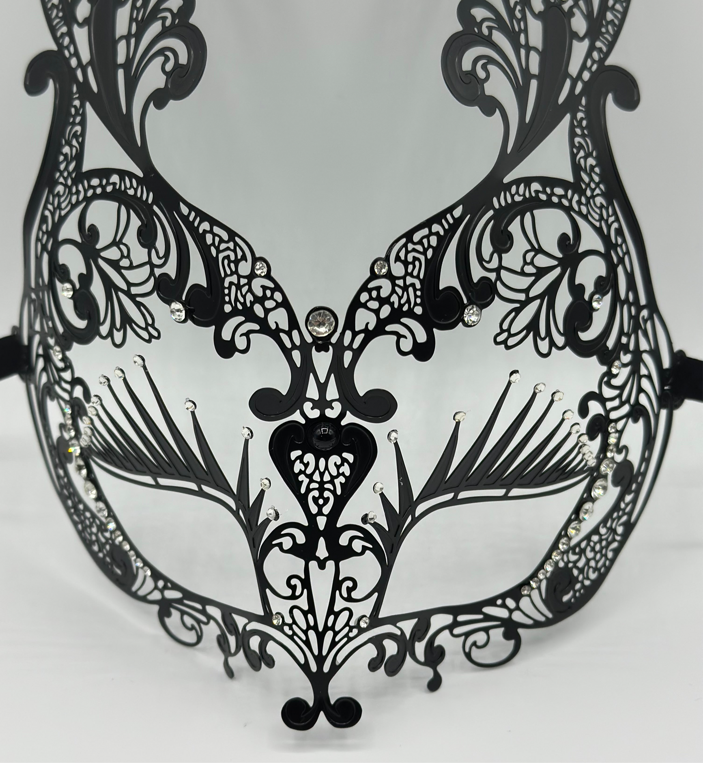 Metal bunny mask con brillantes strass - Conejo de Pascua