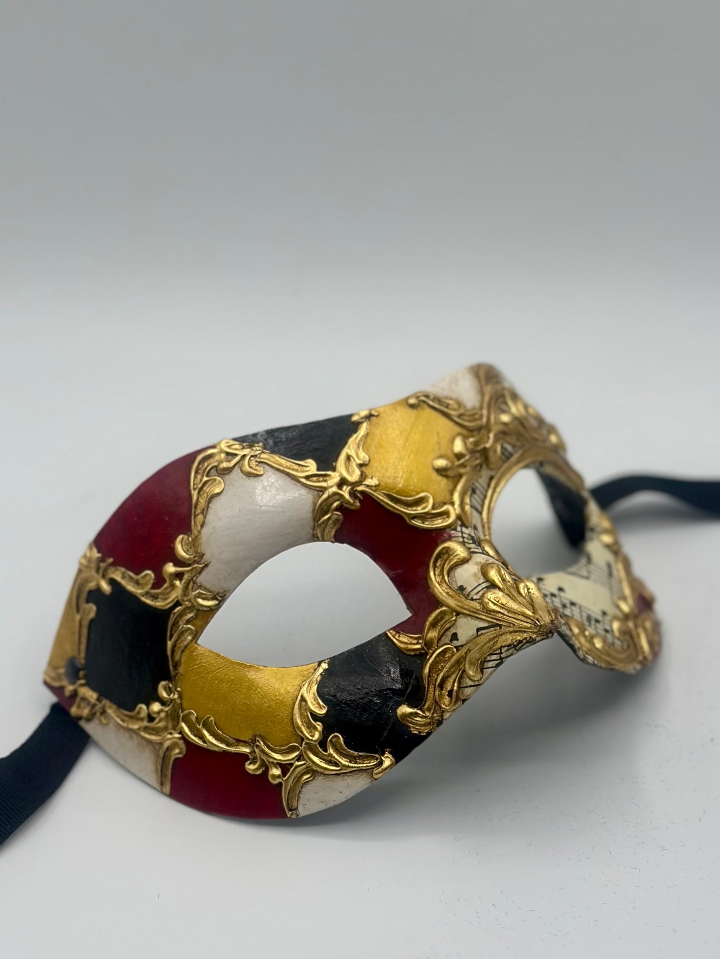 Venetian Couple Mask Set – Music Notes Baroque Masks