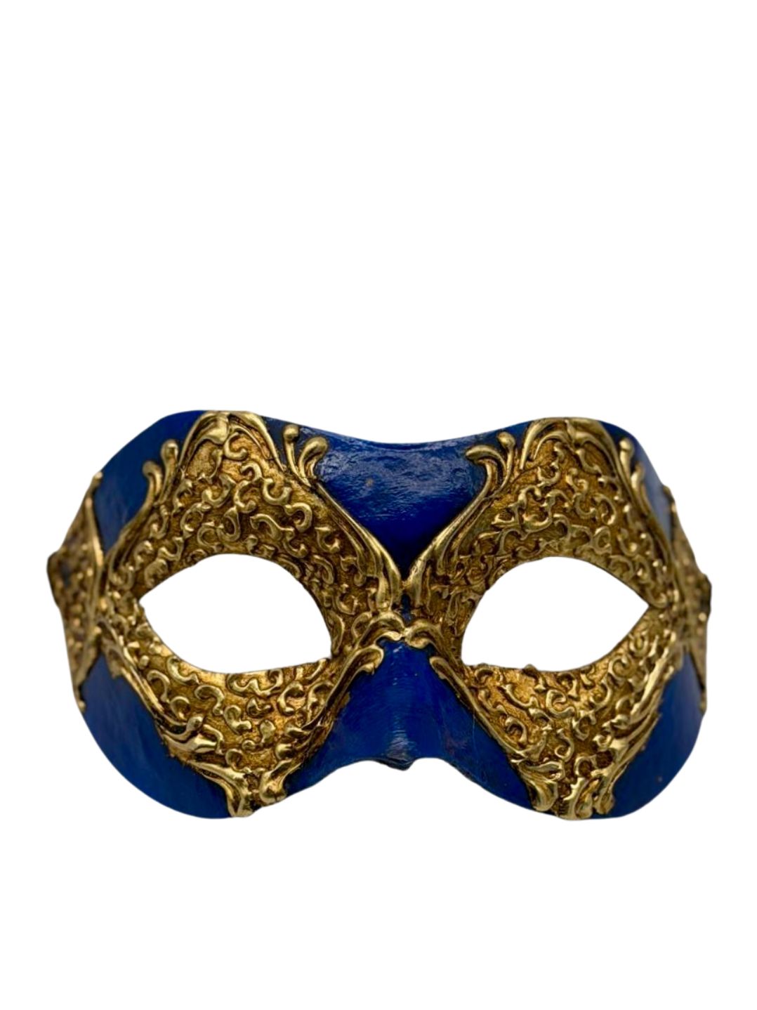 Koningsblauw & Goud Venetiaans Masker