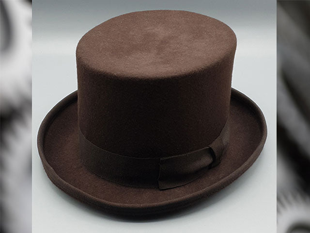 Sombrero de Copa Steampunk marrón, grande - 59 cm – MaskshopVenice.com