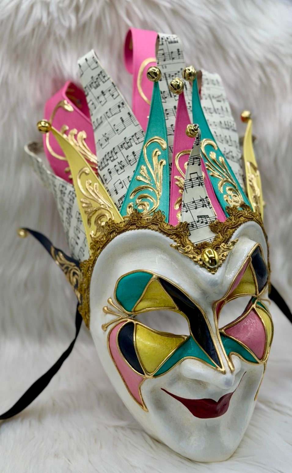 Venezianische Joker Maske, mehrfarbig