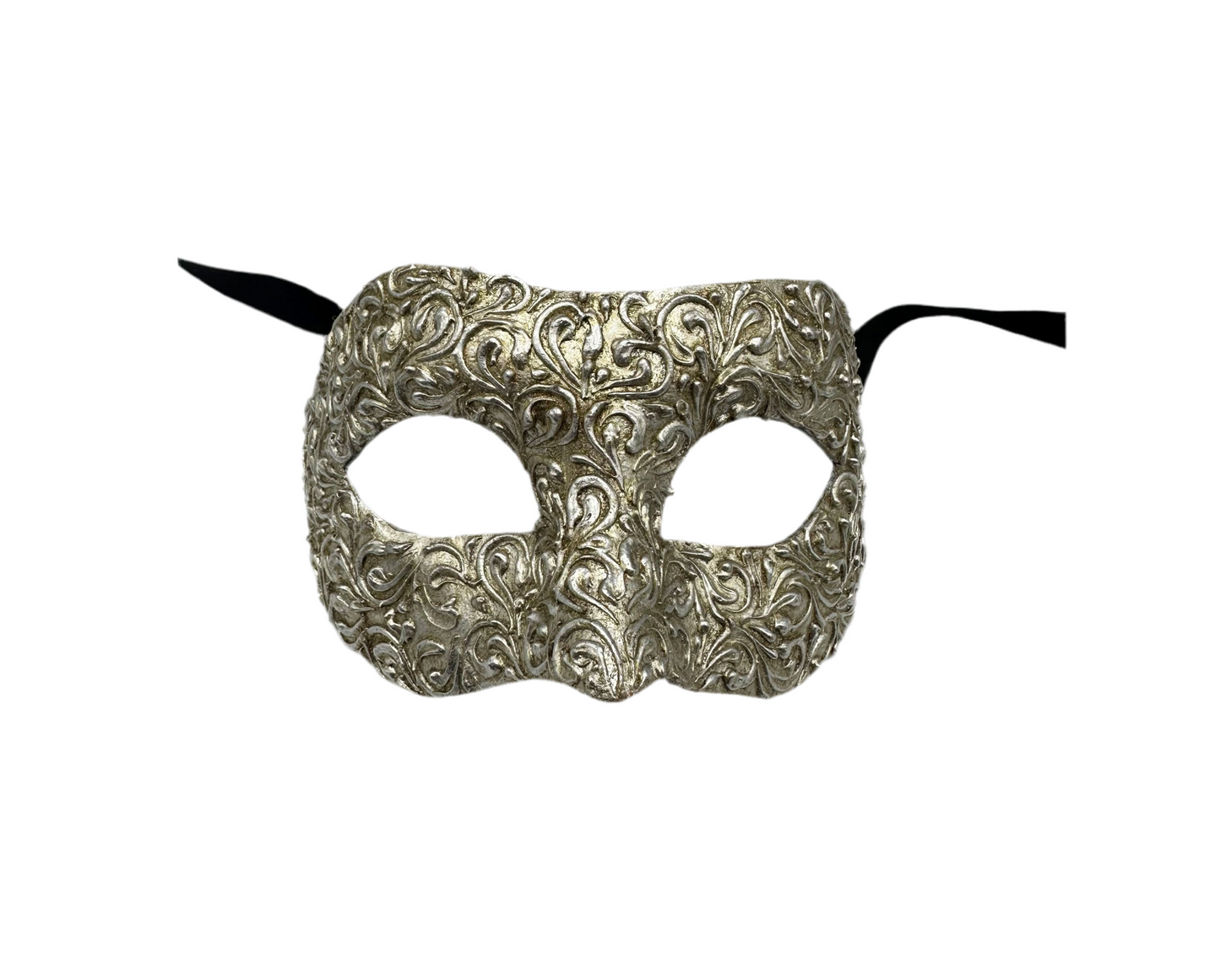 Masque de luxe colombine en argent - Masque de mascarade