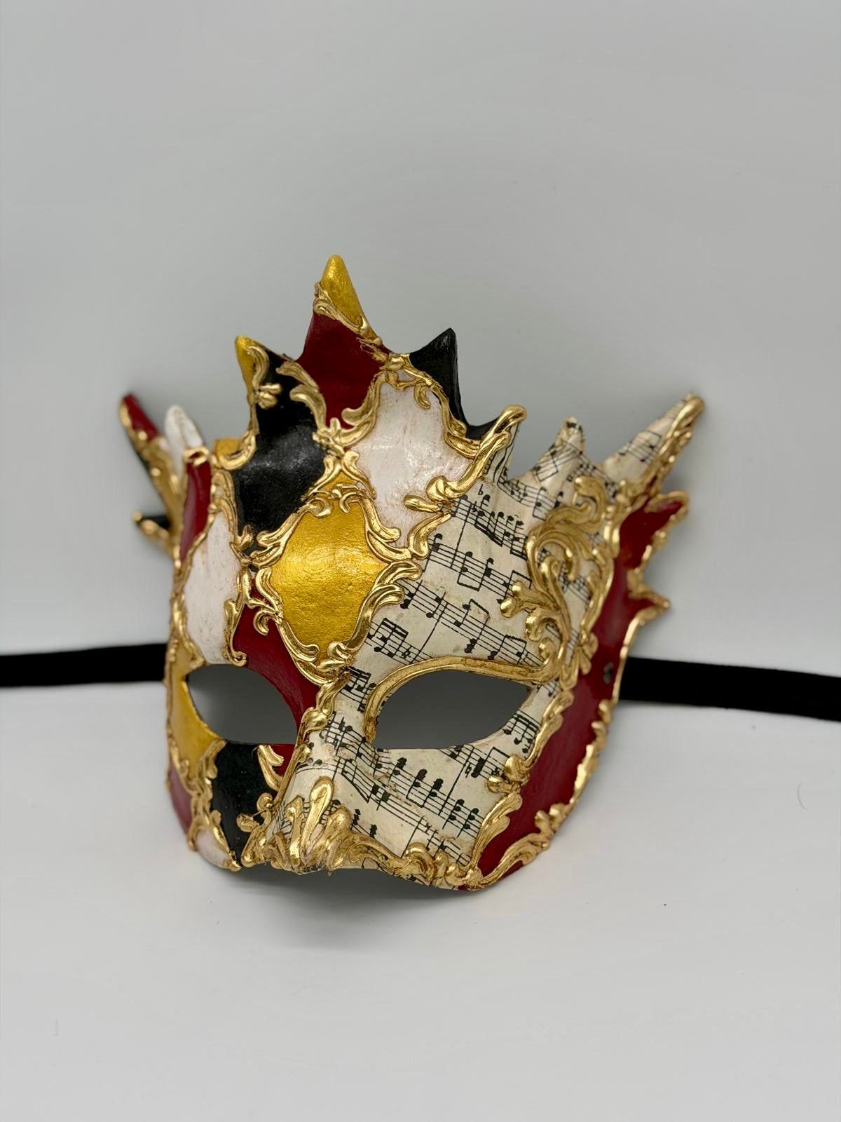 Masque de Bacchus vénitien – Masque de bal masqué Arlequin de luxe