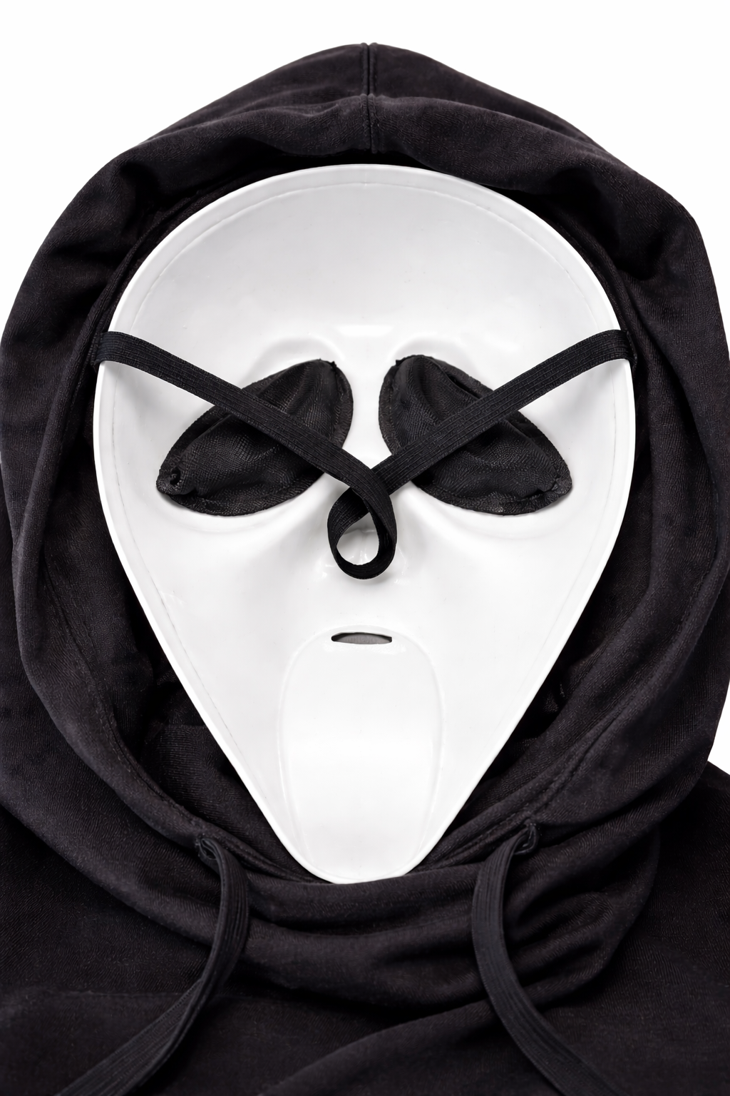 Máscara Oficial Ghost Face® con Capucha y Cuchillo
