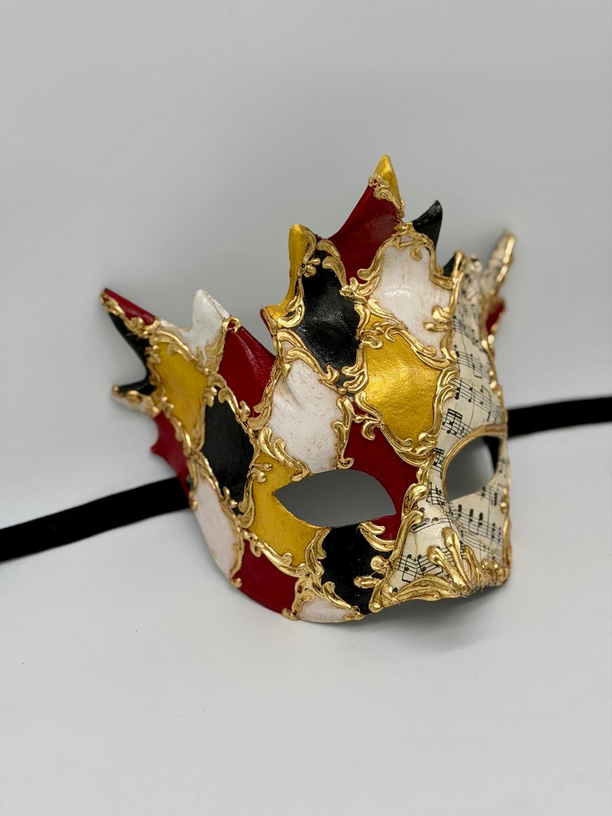 Masque de Bacchus vénitien – Masque de bal masqué Arlequin de luxe