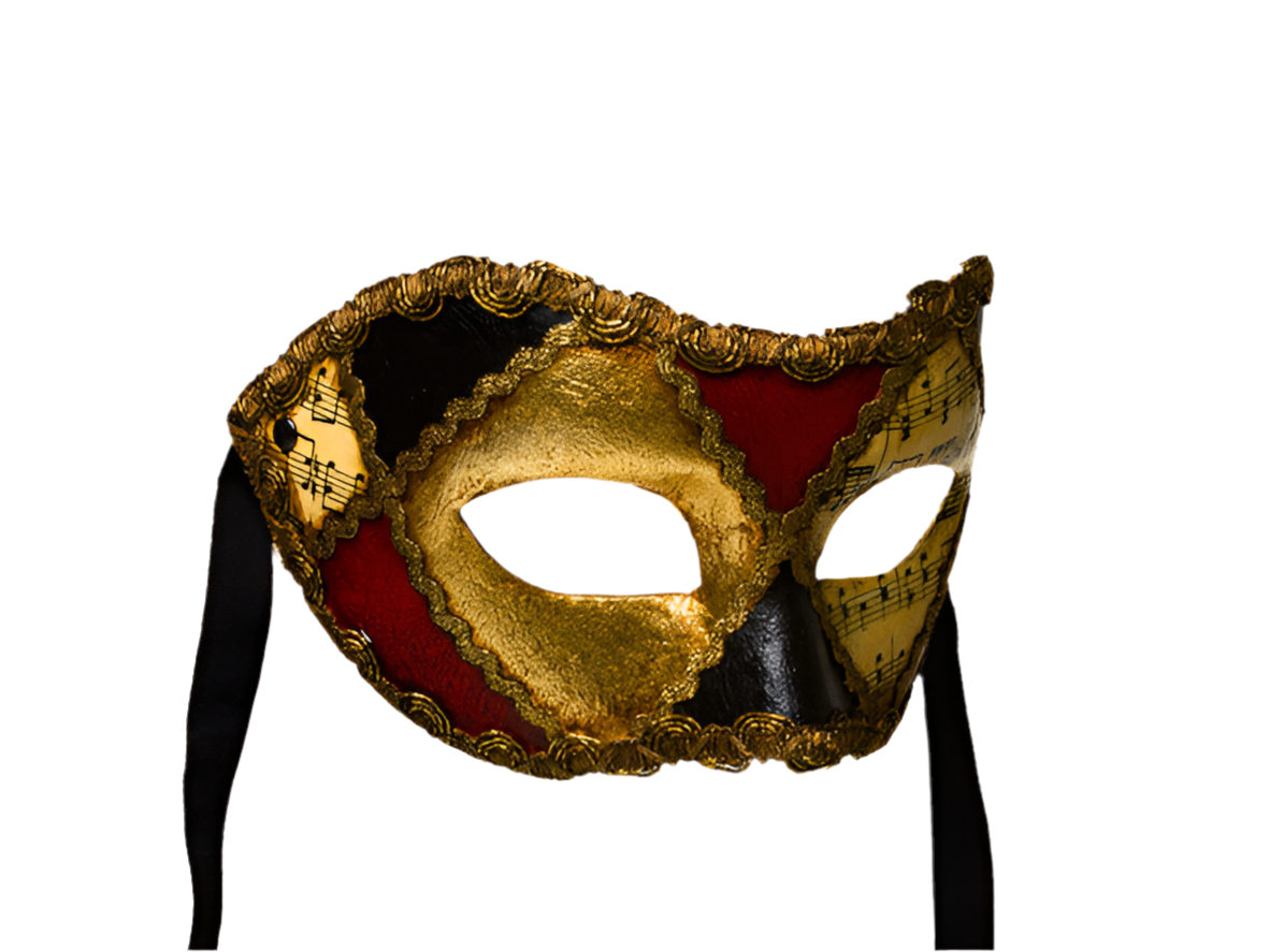 Festmaske mit Musiknote
