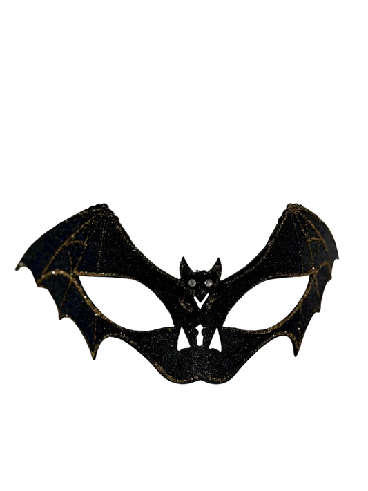 Schwarze Fledermaus-Maskenballmaske – Gotische Halloween-Maske