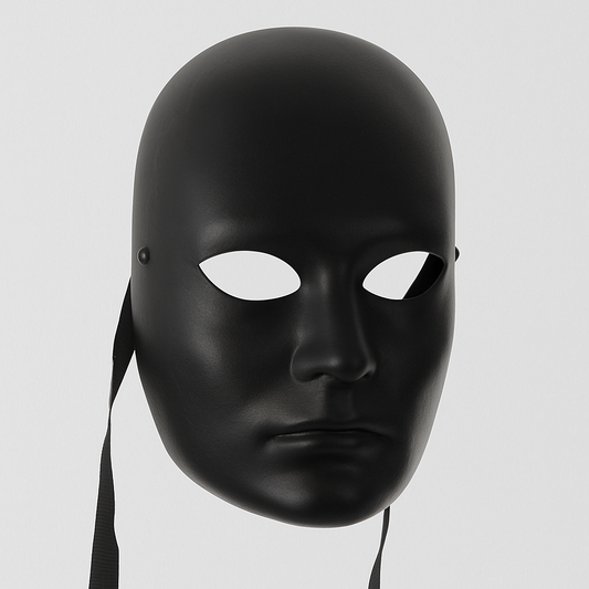 Máscara Negra de rostro completo