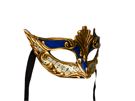 Máscara mascarada en azul