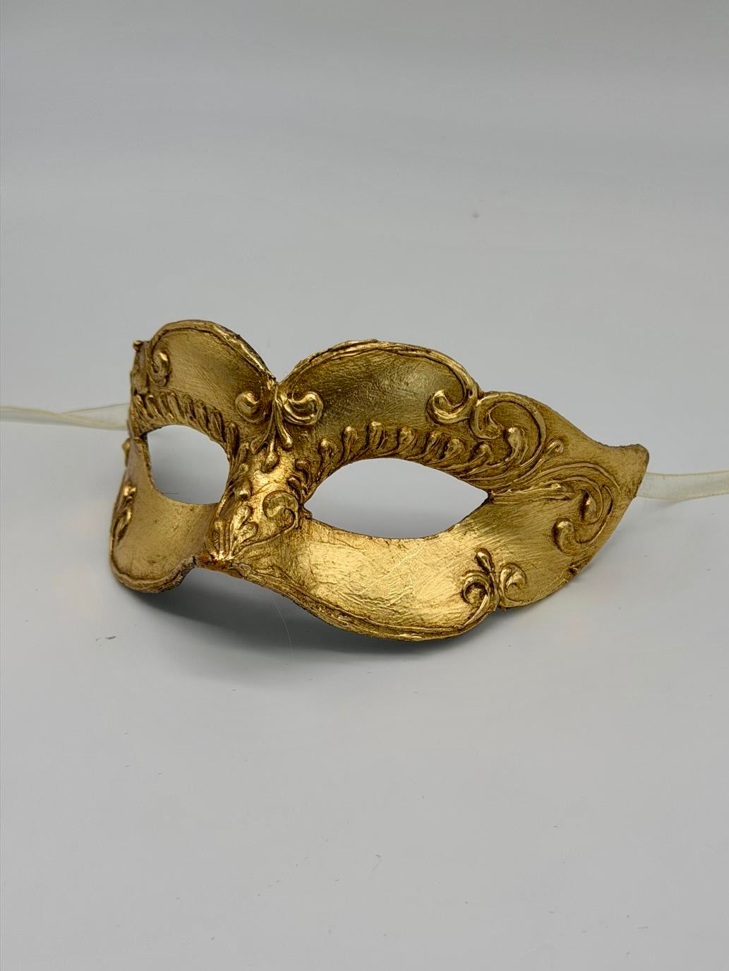 Venezianische Kindermaske handgefertigt Gold