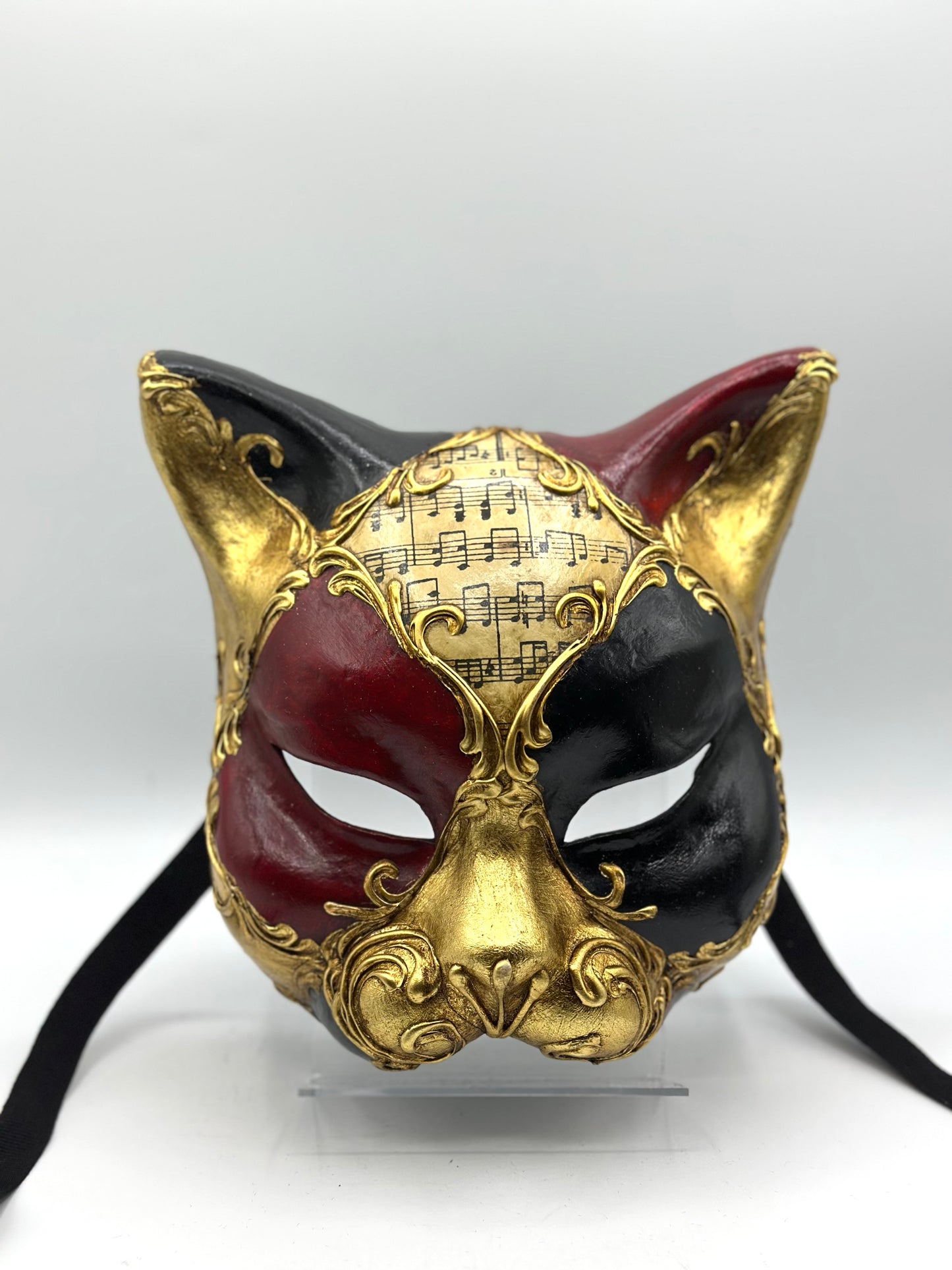 Máscara veneciana de un Gato - Máscara de gato 