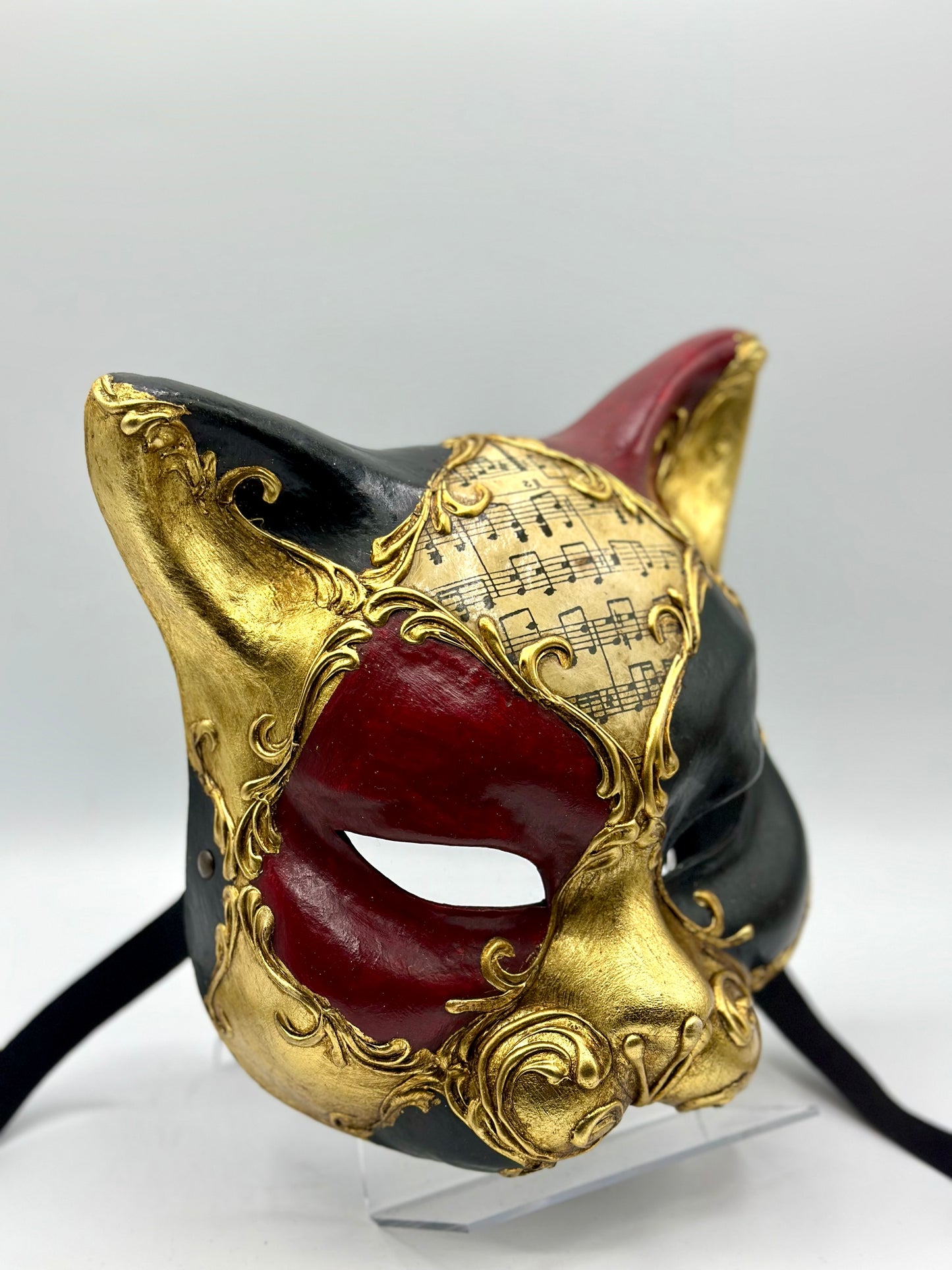 Máscara veneciana de un Gato - Máscara de gato 