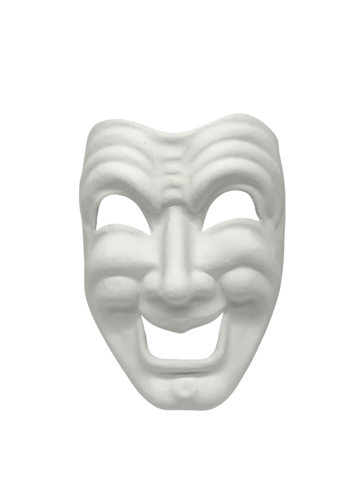 Masque de comédie, blanc