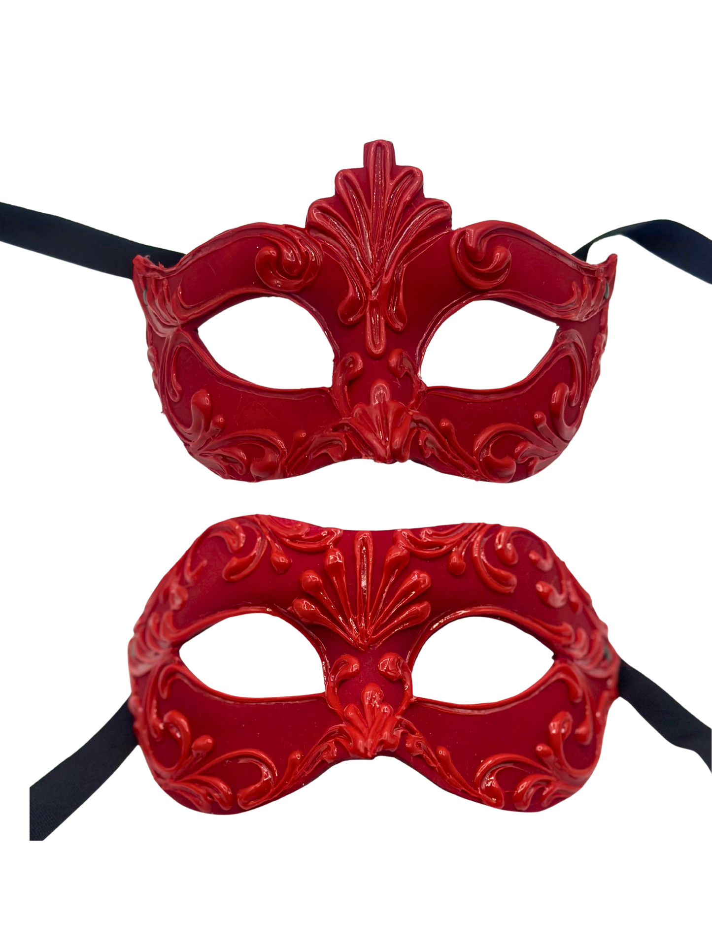 Venetian Couple Mask Set in red –  Duo Masks