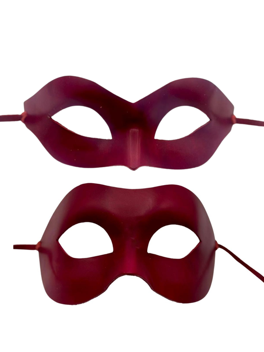 Set rood leren maskers voor koppels