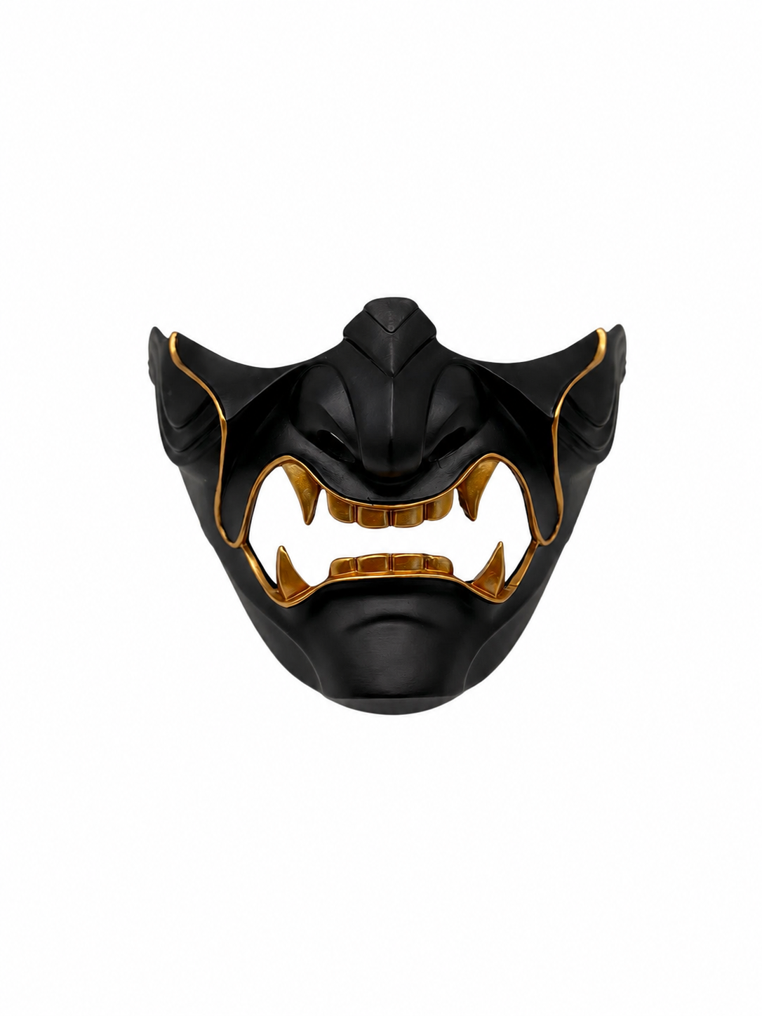 Zwart & Goud Samurai Half Masker