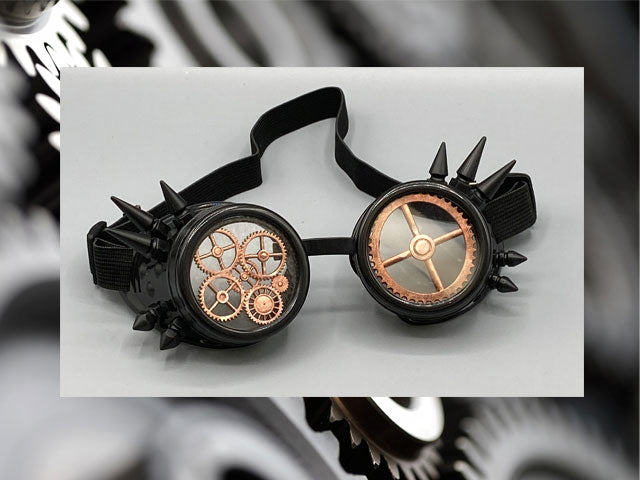 Black goggles, steampunk goggle, festival goggle, rave goggle