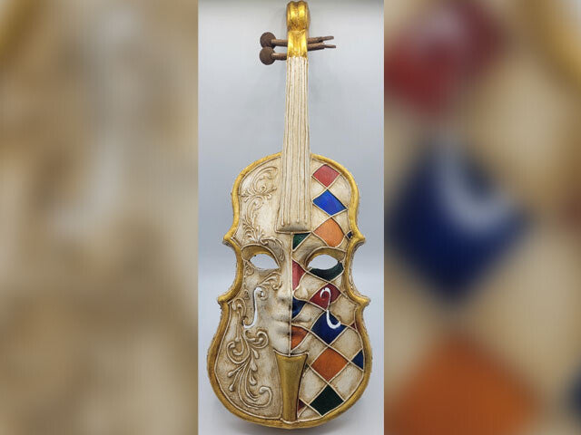 White Violin with color